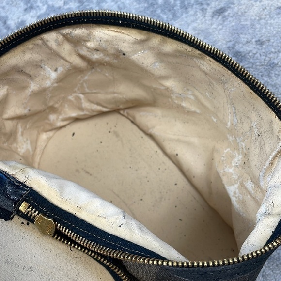 Vintage Fendi Pequin Stripe Vanity Cosmetic Case Top Handle Zip Around Toiletry - Picture 17 of 17